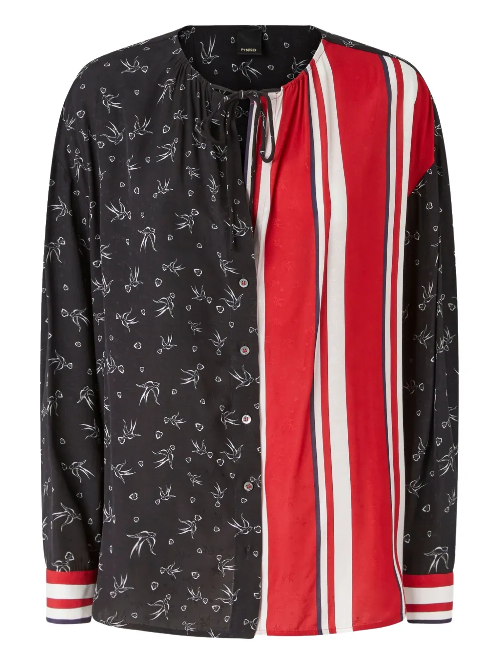 Топ в полоску с принтом PINKO, черный
Топ в полоску с принтом PINKO, черный