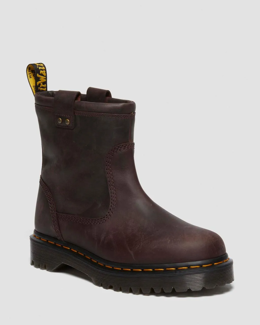 Кожаные байкерские ботинки Dr. Martens Anistone Lo, цвет Dark Brown — Burnished Waxy Pull Up Wp
Кожаные байкерские ботинки Dr. Martens Anistone Lo, цвет Dark Brown — Burnished Waxy Pull Up Wp