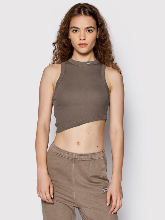 Топ приталенного кроя Reebok, коричневый
Топ приталенного кроя Reebok, коричневый