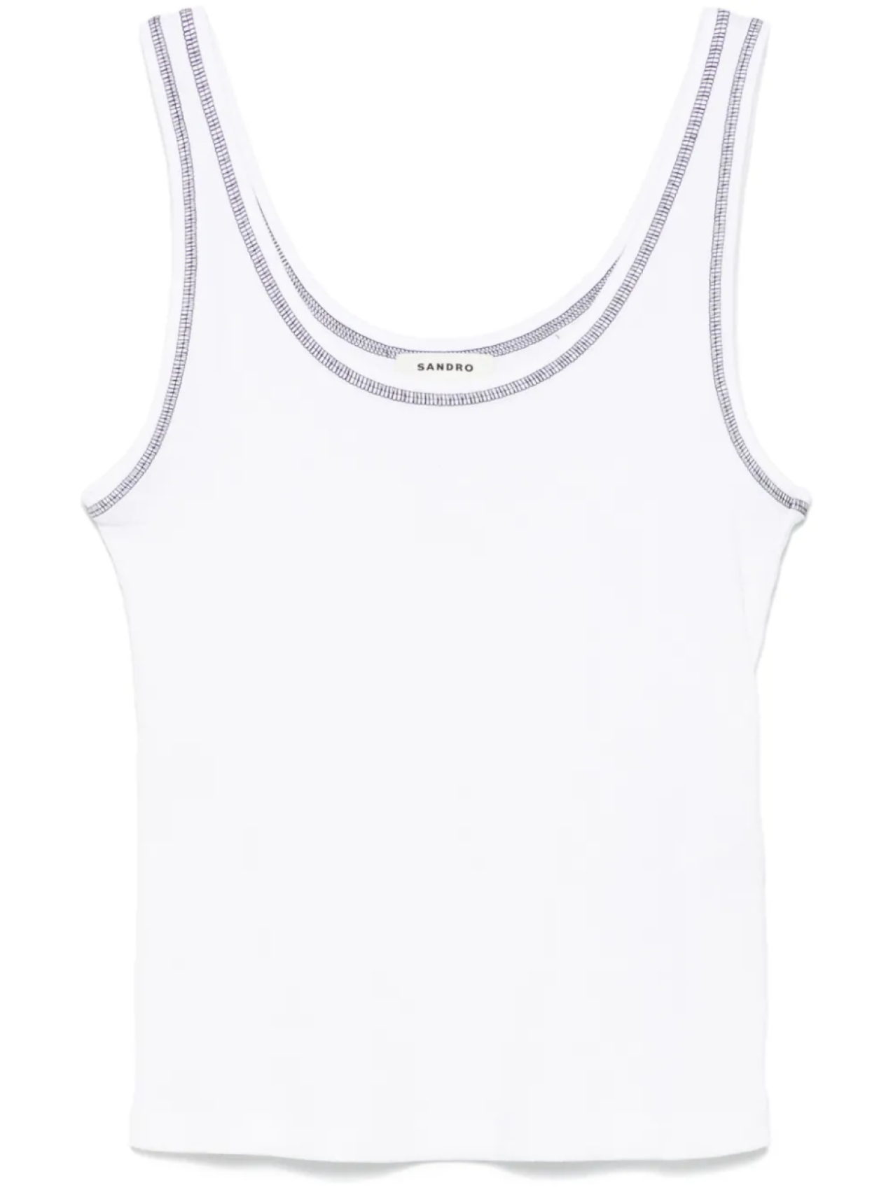 Ребристая майка SANDRO, белый
Ребристая майка SANDRO, белый