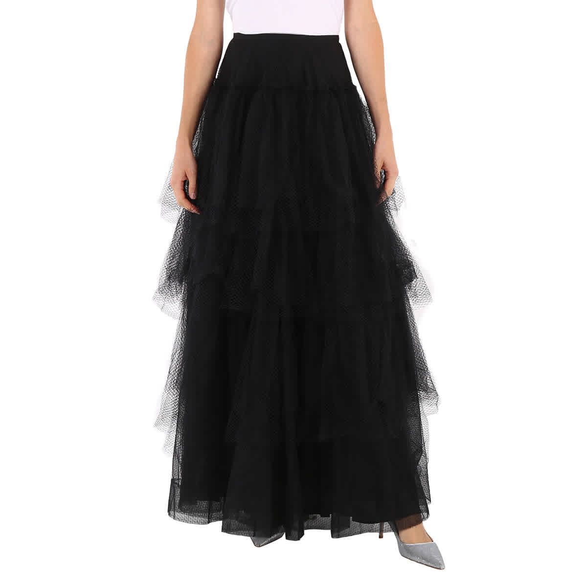Юбка Burberry Ladies Skirts Runway Black Tulle Tiered 
Юбка Burberry Ladies Skirts Runway Black Tulle Tiered