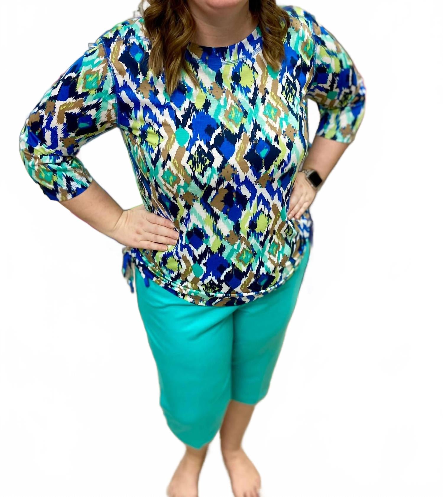 Прямые брюки-капри цвета нефрита Southern Lady, Jade
Прямые брюки-капри цвета нефрита Southern Lady, Jade