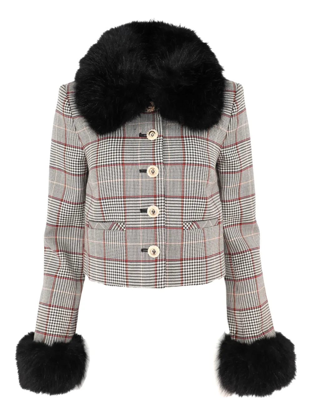 Куртка из искусственного меха в клетку Self-Portrait, коричневый
Куртка из искусственного меха в клетку Self-Portrait, коричневый
