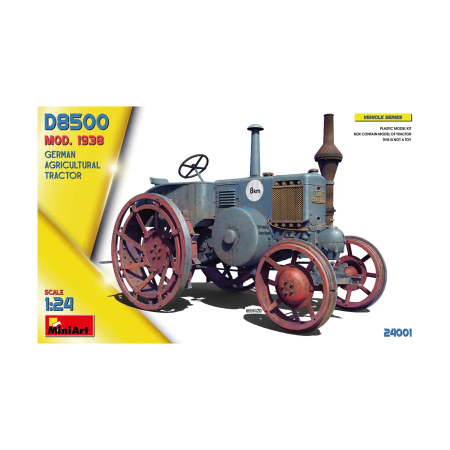 D8500 Мод. Немецкий сельскохозяйственный трактор 1938 года., Vehicle Series (1:24) (MiniArt Models)
D8500 Мод. Немецкий сельскохозяйственный трактор 1938 года., Vehicle Series (1:24) (MiniArt Models)