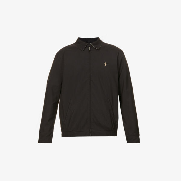 Тканая ветровка классического кроя Bi-Swing с фирменной вышивкой Polo Ralph Lauren, черный 
Тканая ветровка классического кроя Bi-Swing с фирменной вышивкой Polo Ralph Lauren, черный
