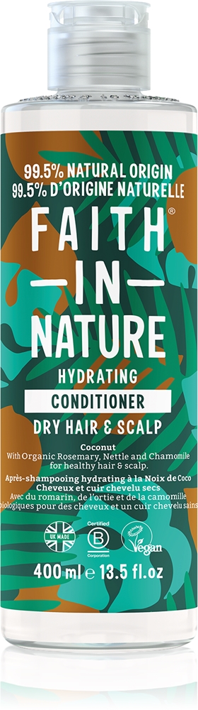 Увлажняющий кондиционер с кокосом для нормальной и сухой кожи Faith In Nature, 400 мл
Увлажняющий кондиционер с кокосом для нормальной и сухой кожи Faith In Nature, 400 мл
