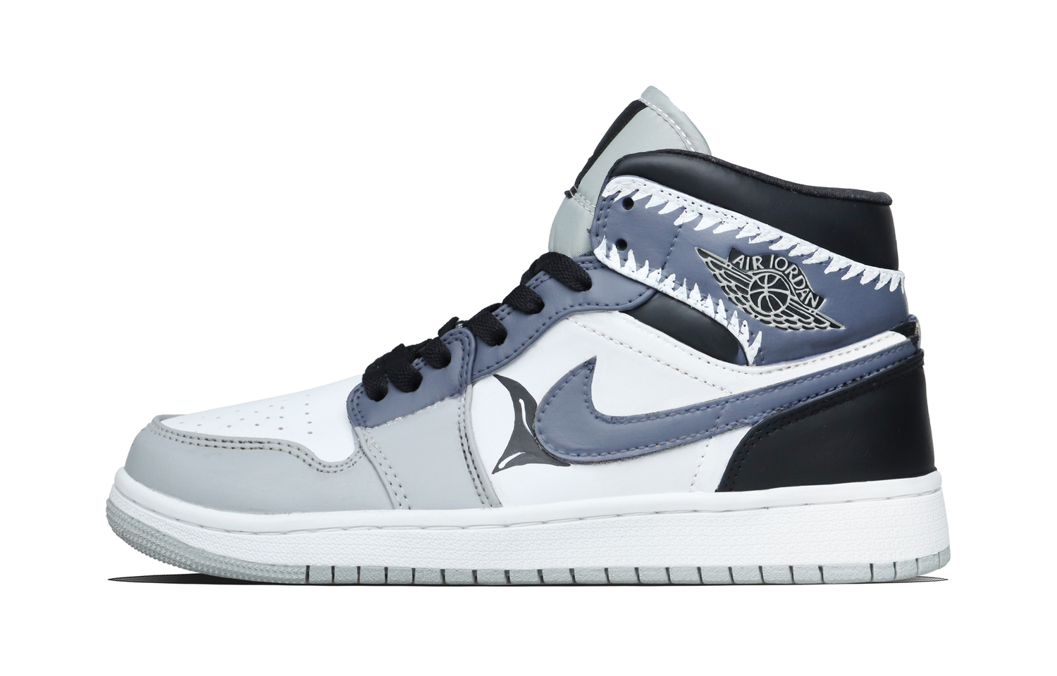 Jordan Air 1 Tooth Border устойчивые к истиранию кроссовки Mid top Vintage Basketball Shoes Unisex Blue
Jordan Air 1 Tooth Border устойчивые к истиранию кроссовки Mid top Vintage Basketball Shoes Unisex Blue