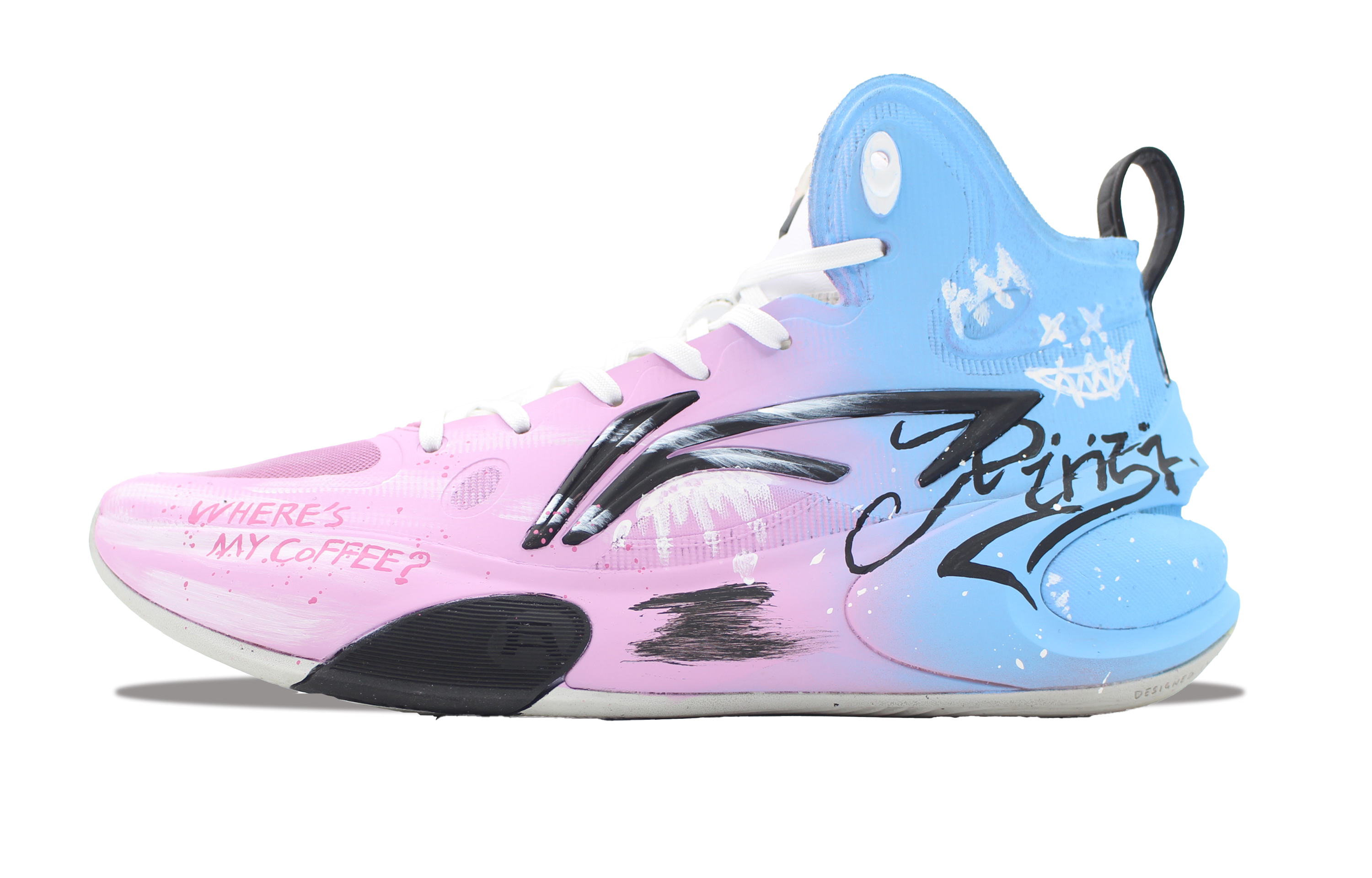 LINING Баскетбольные кроссовки YuShuai 17 с высоким верхом, устойчивые к истиранию и противоскользящим покрытием, мужские, цвет: синий, розовый, черный
LINING Баскетбольные кроссовки YuShuai 17 с высоким верхом, устойчивые к истиранию и противоскользящим покрытием, мужские, цвет: синий, розовый, черный