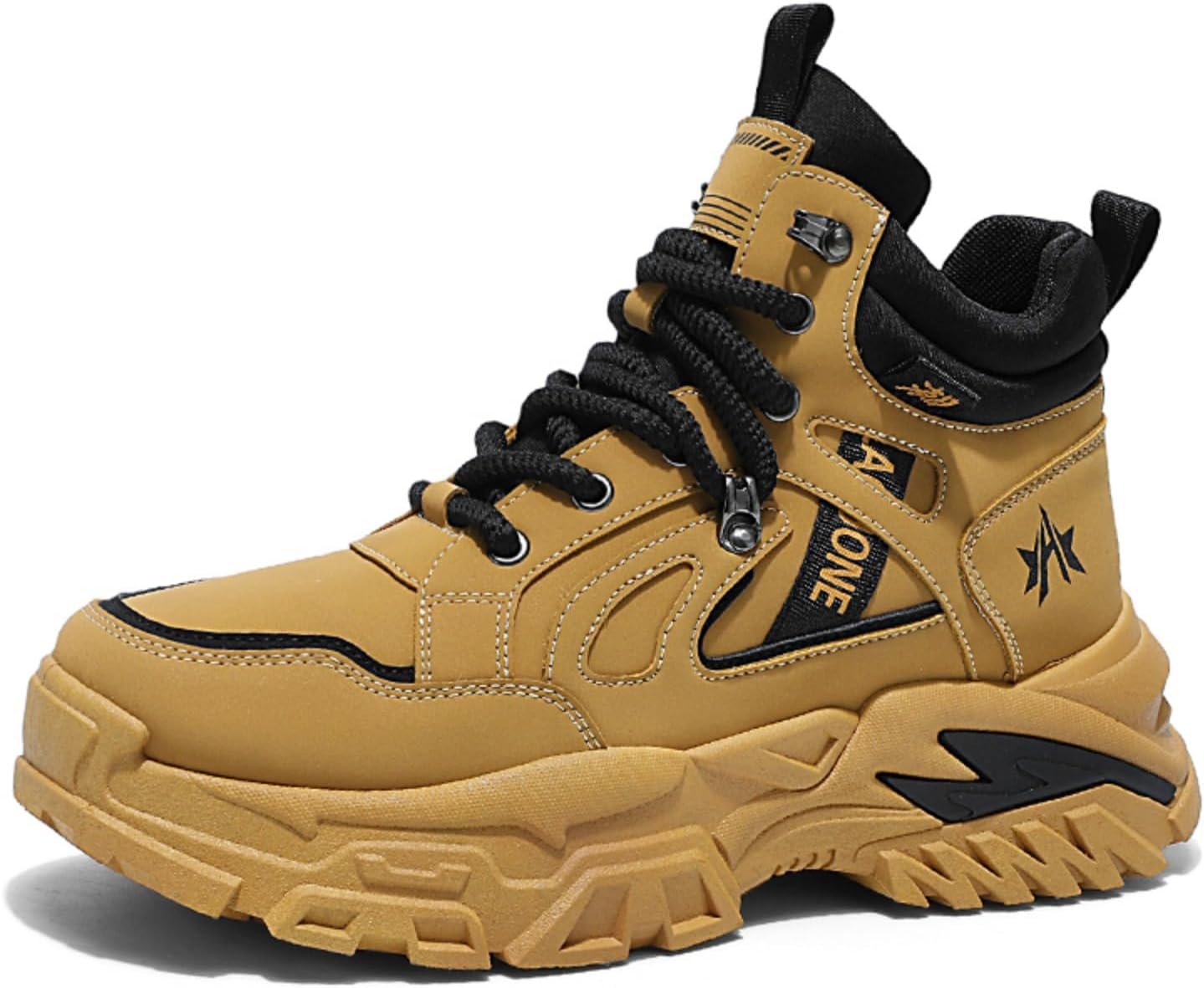 Мужские модные кроссовки, повседневная спортивная обувь для ходьбы, свободные высокие туфли, противоскользящие и дышащие походные ботинки, мужской стиль, подходят для спорта, активного отдыха на улице и работы Houdbdol, желтый
Мужские модные кроссовки, повседневная спортивная обувь для ходьбы, свободные высокие туфли, противоскользящие и дышащие походные ботинки, мужской стиль, подходят для спорта, активного отдыха на улице и работы Houdbdol, желтый