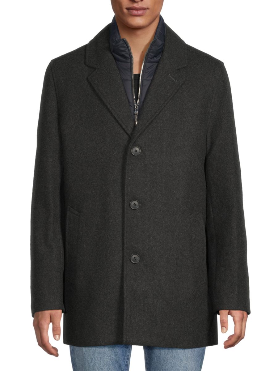 Пальто из шерстяной смеси с заостренными лацканами Michael Kors, угольный
Пальто из шерстяной смеси с заостренными лацканами Michael Kors, угольный