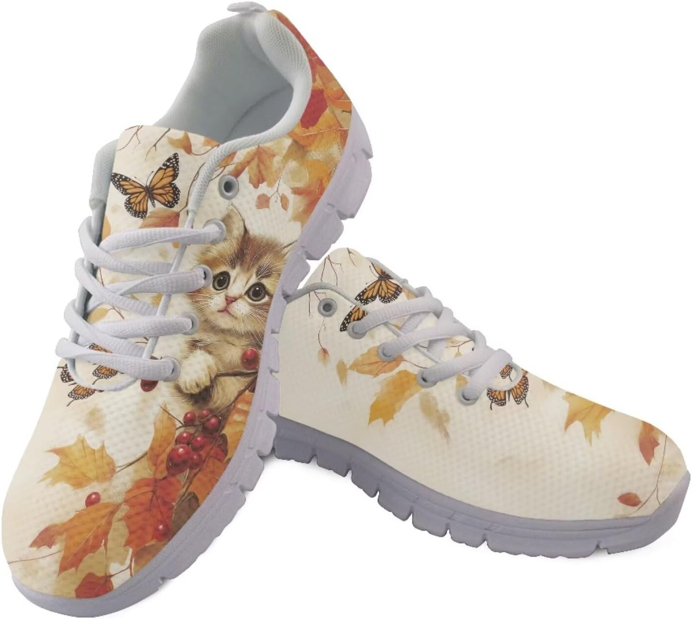 Кроссовки Jeiento Fashion для женщин и мужчин, спортивная обувь для ходьбы, плоская рабочая обувь, легкие дышащие сетчатые теннисные кроссовки, Hello Fall Maple Leaf Cat
Кроссовки Jeiento Fashion для женщин и мужчин, спортивная обувь для ходьбы, плоская рабочая обувь, легкие дышащие сетчатые теннисные кроссовки, Hello Fall Maple Leaf Cat