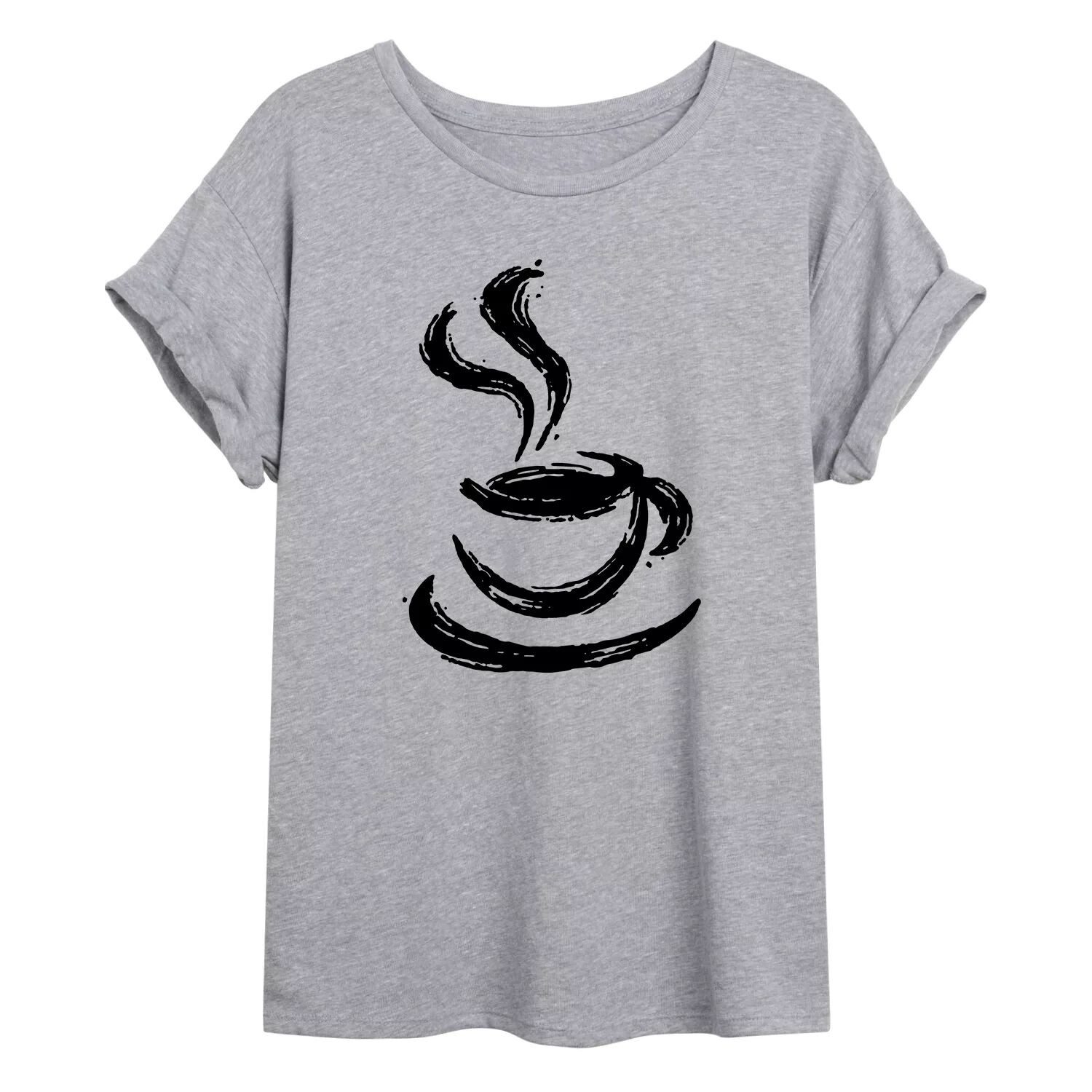 Футболка большого размера с графическим рисунком Paintbrush Coffee для детей Licensed Character