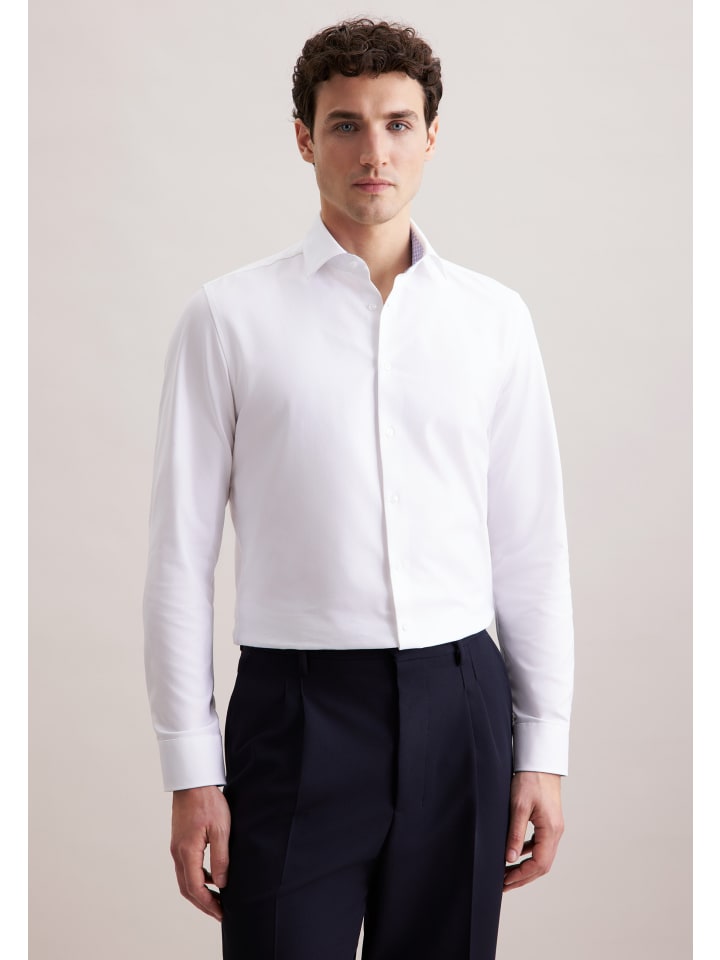 Спортивная рубашка X-Slim белого цвета Seidensticker
Спортивная рубашка X-Slim белого цвета Seidensticker