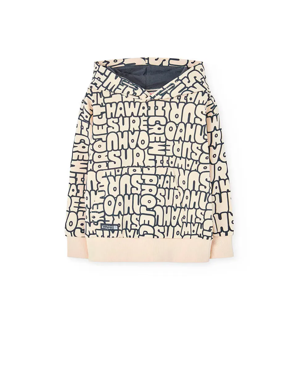 Хлопковый свитшот для мальчиков с принтом по всей поверхности и капюшоном Boboli, цвет Crema
Хлопковый свитшот для мальчиков с принтом по всей поверхности и капюшоном Boboli, цвет Crema