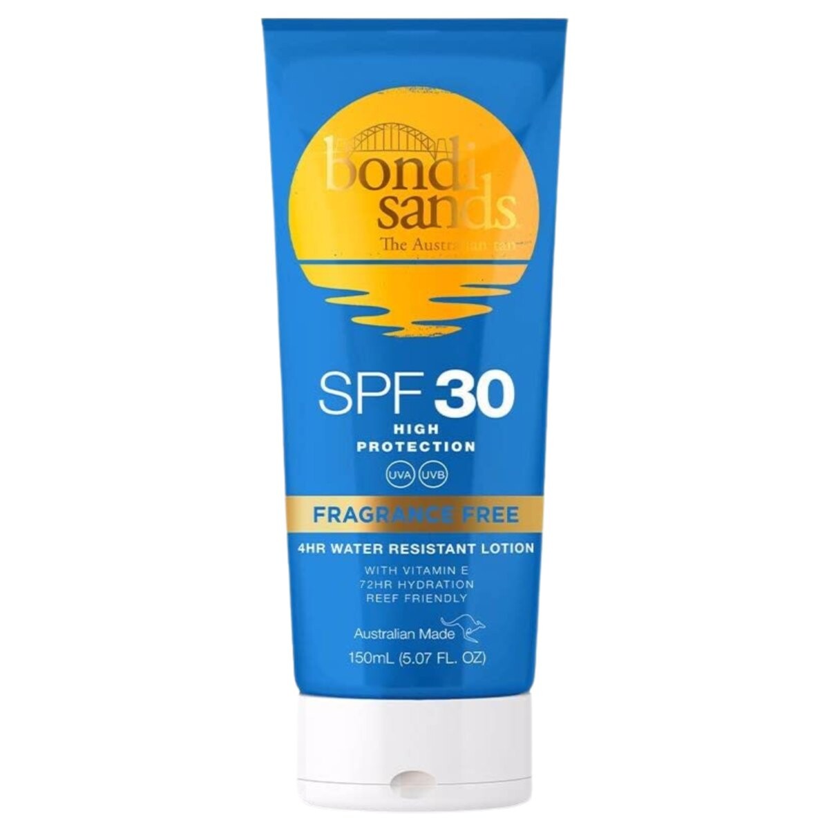 Bondi, Sands Fragrance Free Sunscreen, солнцезащитный лосьон SPF30
Bondi, Sands Fragrance Free Sunscreen, солнцезащитный лосьон SPF30
