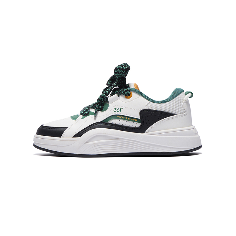 Износостойкие детские скейтерские кроссовки для подростков 361°KIDS, белый/черный/зеленый
Износостойкие детские скейтерские кроссовки для подростков 361°KIDS, белый/черный/зеленый