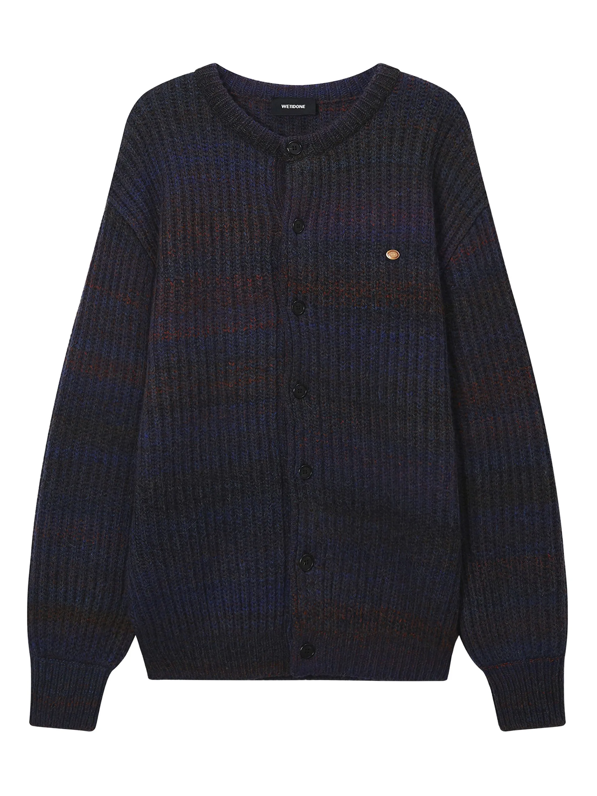 Кардиган в рубчик на пуговицах We11Done, синий
Кардиган в рубчик на пуговицах We11Done, синий