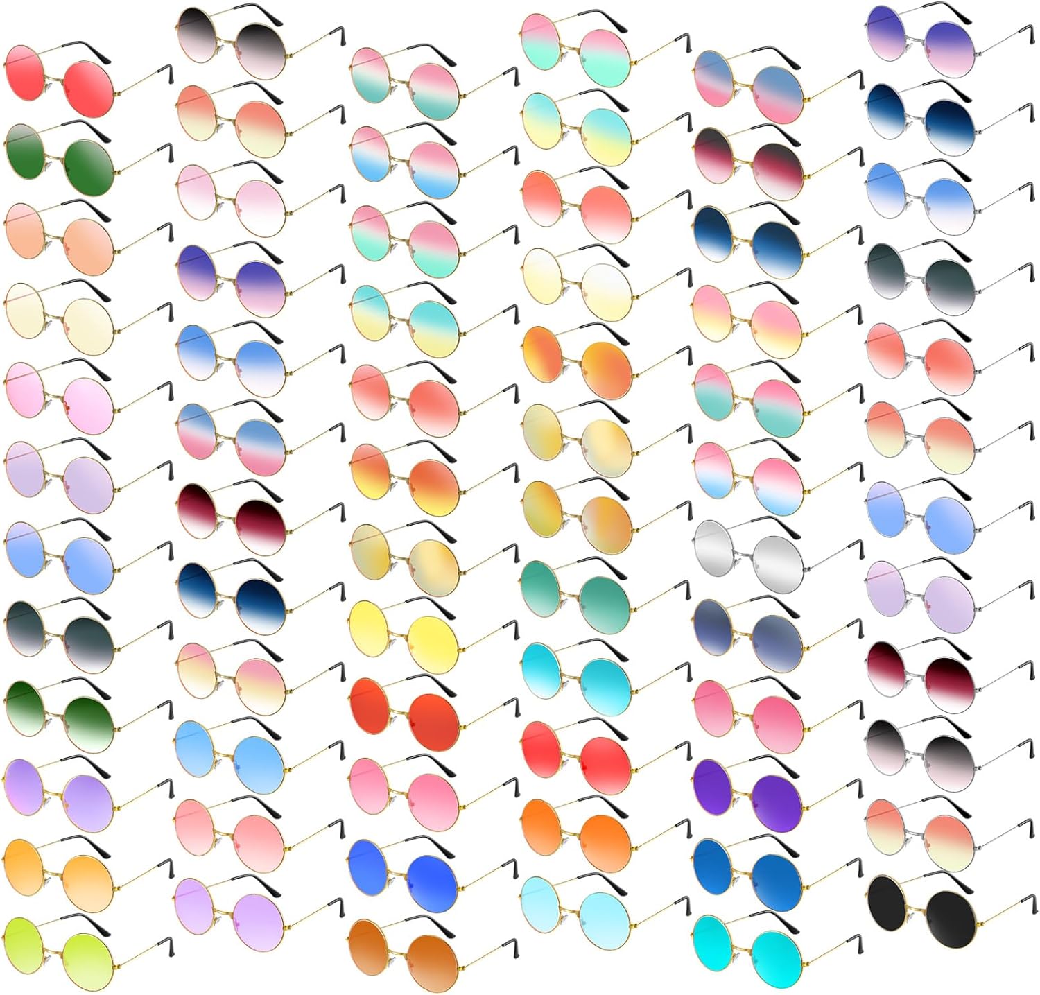 Kingdder 72 шт. Круглые солнцезащитные очки в стиле хиппи, ретро, классические диско-очки в стиле 70-х, солнцезащитные очки с тонированными линзами для вечеринок, для женщин и мужчин (классический цвет), Classic Color
Kingdder 72 шт. Круглые солнцезащитные очки в стиле хиппи, ретро, классические диско-очки в стиле 70-х, солнцезащитные очки с тонированными линзами для вечеринок, для женщин и мужчин (классический цвет), Classic Color