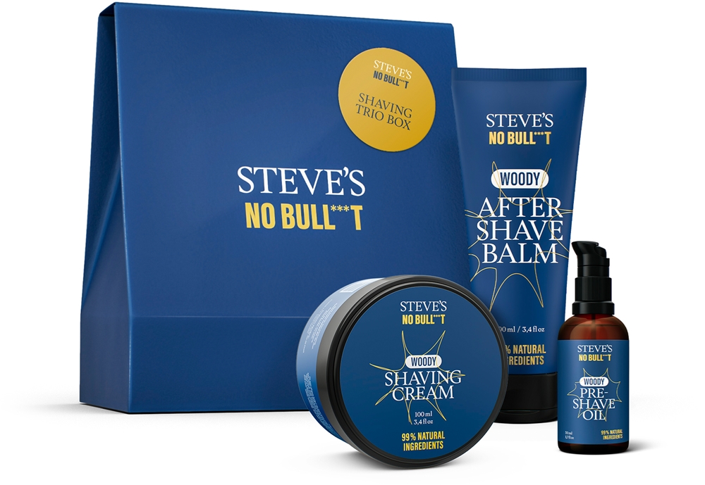 Подарочный набор из трех принадлежностей для бритья No bull shaving Steve'S
Подарочный набор из трех принадлежностей для бритья No bull shaving Steve'S