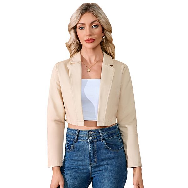 Женский укороченный блейзер с открытой полой Xuba, Apricot
Женский укороченный блейзер с открытой полой Xuba, Apricot