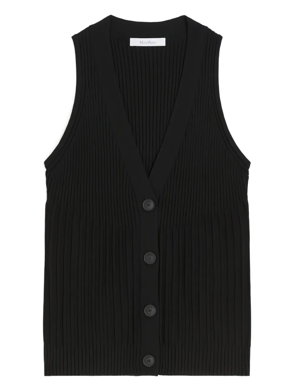 Ребристый жилет с пуговицами спереди MAX MARA
Ребристый жилет с пуговицами спереди MAX MARA