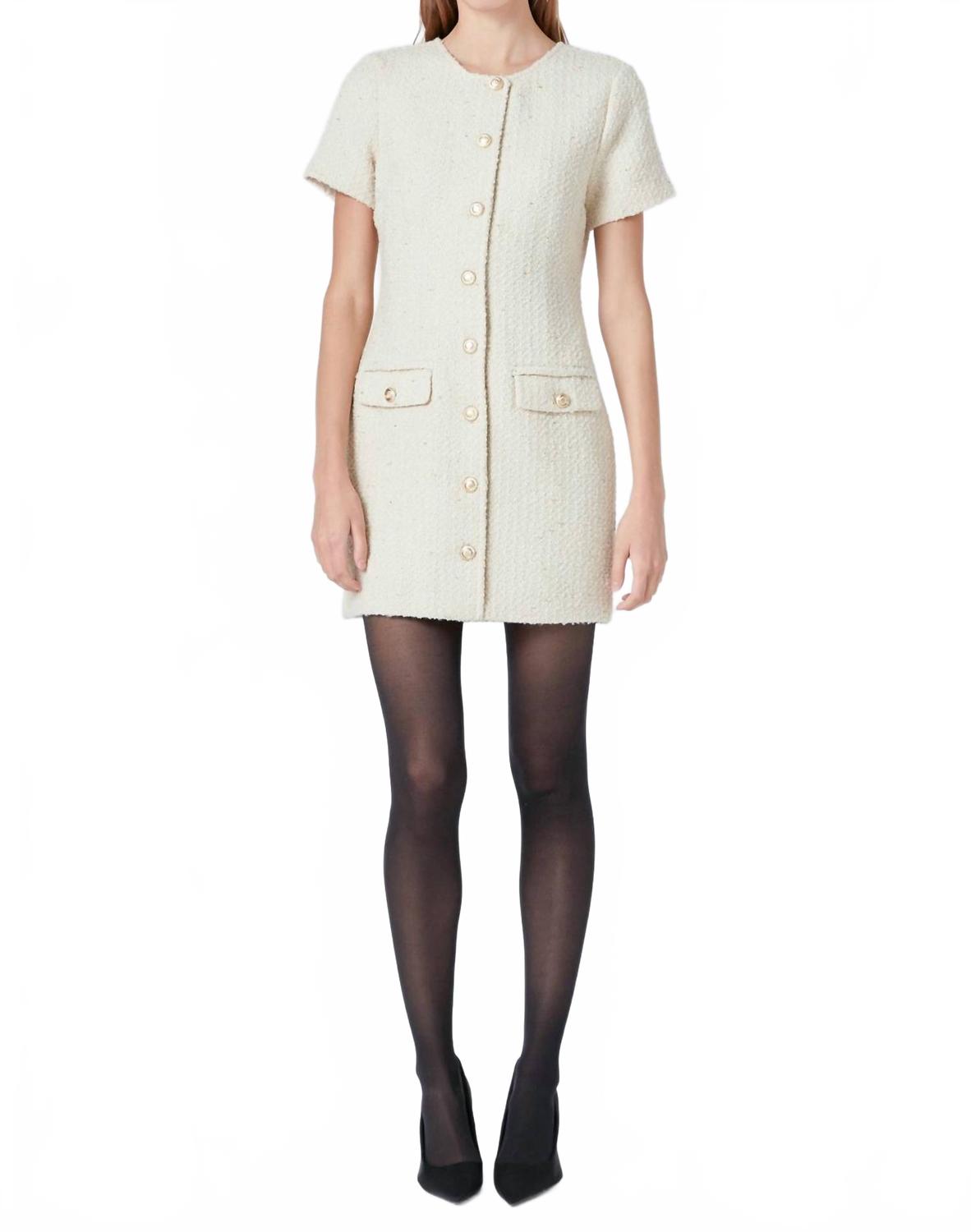 Твидовое мини-платье с пуговицами в цвете айвори Endless rose, слоновая кость
Твидовое мини-платье с пуговицами в цвете айвори Endless rose, слоновая кость
