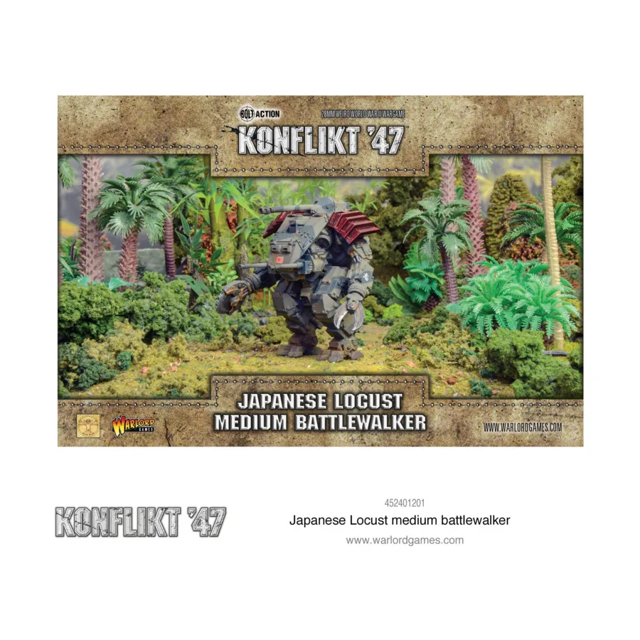 Средний боевой танк «Японская саранча», Konflikt '47 - Japanese Army (28mm) (Warlord Games)
Средний боевой танк «Японская саранча», Konflikt '47 - Japanese Army (28mm) (Warlord Games)