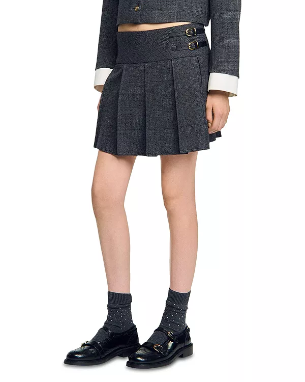 Мини-Юбка с стразами Sandro, серый
Мини-Юбка с стразами Sandro, серый