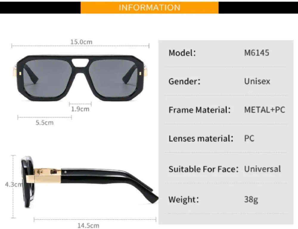 Ретро солнцезащитные очки с двойной перемычкой для женщин и мужчин, модные солнцезащитные очки в цветной оправе с защитой от УФ-излучения UV400 TYUVIVO, Leopard Tea
Ретро солнцезащитные очки с двойной перемычкой для женщин и мужчин, модные солнцезащитные очки в цветной оправе с защитой от УФ-излучения UV400 TYUVIVO, Leopard Tea