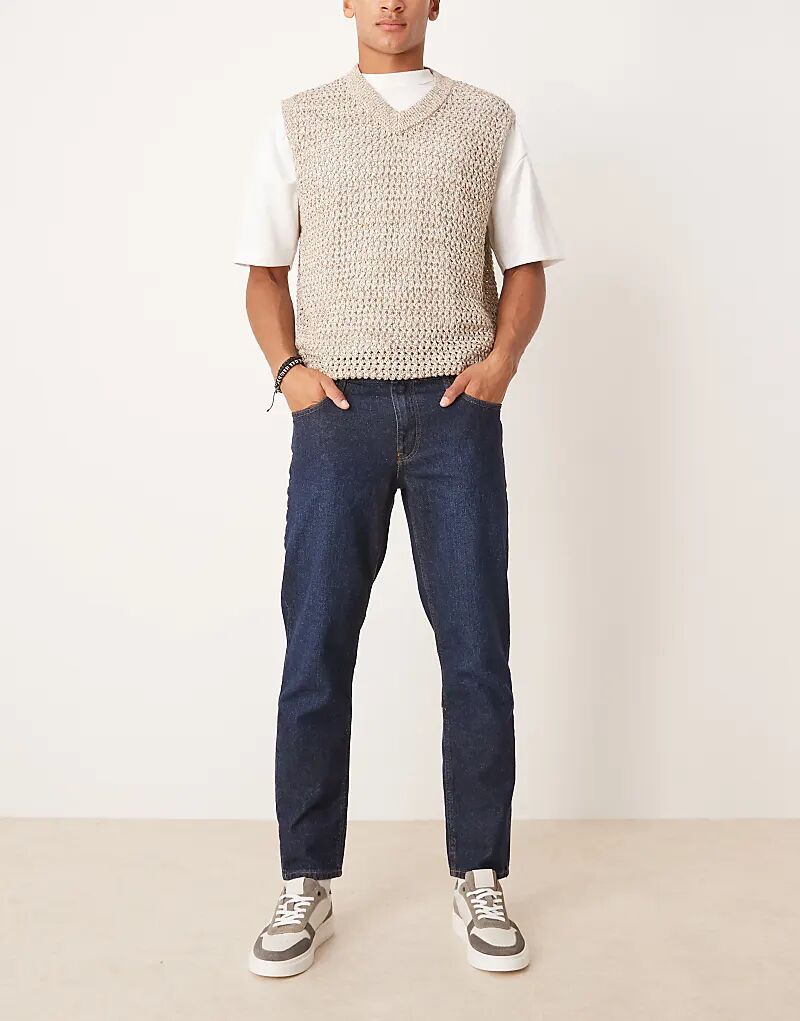 Зауженные джинсы ASOS DESIGN темно-синего цвета
Зауженные джинсы ASOS DESIGN темно-синего цвета