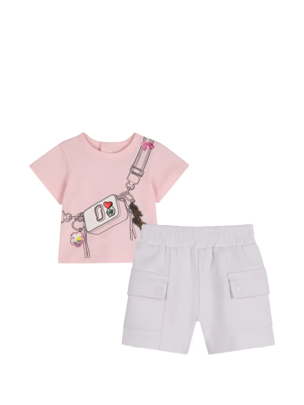 Комплект из топа и шортов с принтом Marc Jacobs Kids, розовый
Комплект из топа и шортов с принтом Marc Jacobs Kids, розовый
