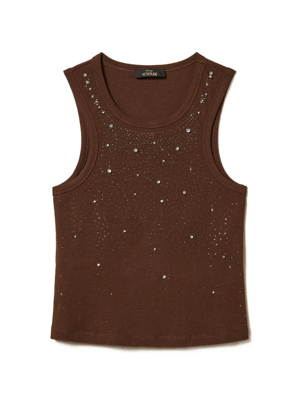 Вышитый топ Twinset, коричневый
Вышитый топ Twinset, коричневый
