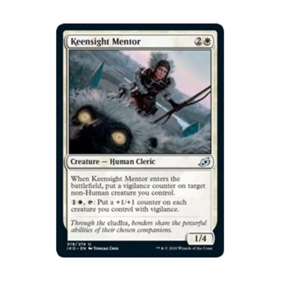 CCG Проницательный наставник (U), MTG - Ikoria - Lair of Behemoths 
CCG Проницательный наставник (U), MTG - Ikoria - Lair of Behemoths