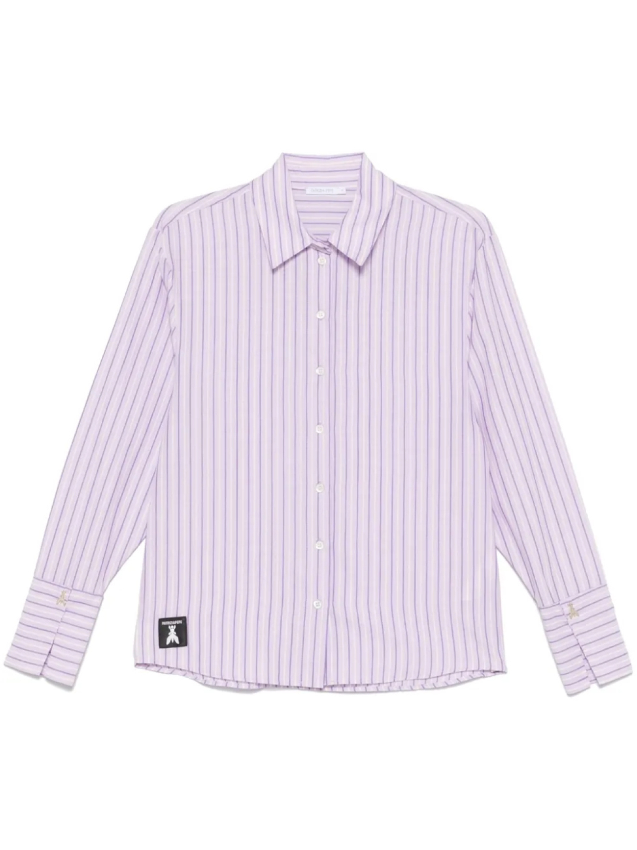 Полосатая рубашка Patrizia Pepe, фиолетовый 
Полосатая рубашка Patrizia Pepe, фиолетовый