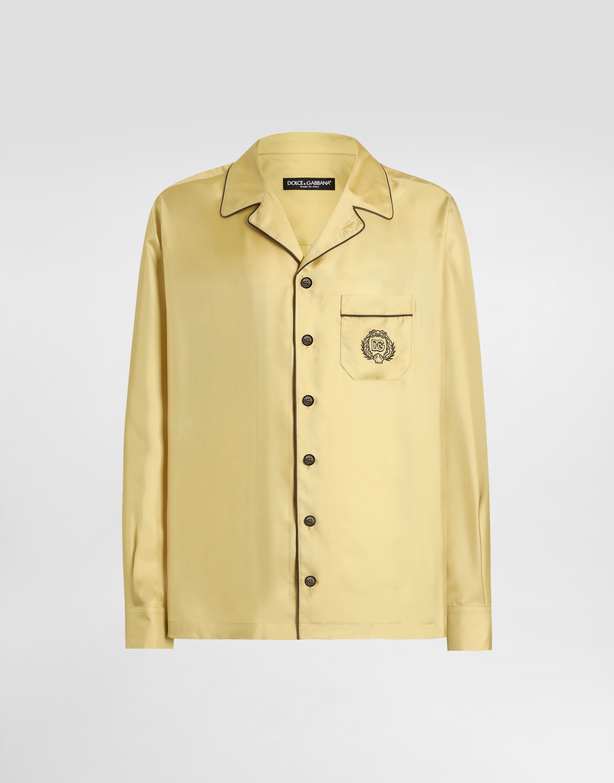 Сорочка из шелкового твила vanity Dolce & Gabbana, желтый
Сорочка из шелкового твила vanity Dolce & Gabbana, желтый