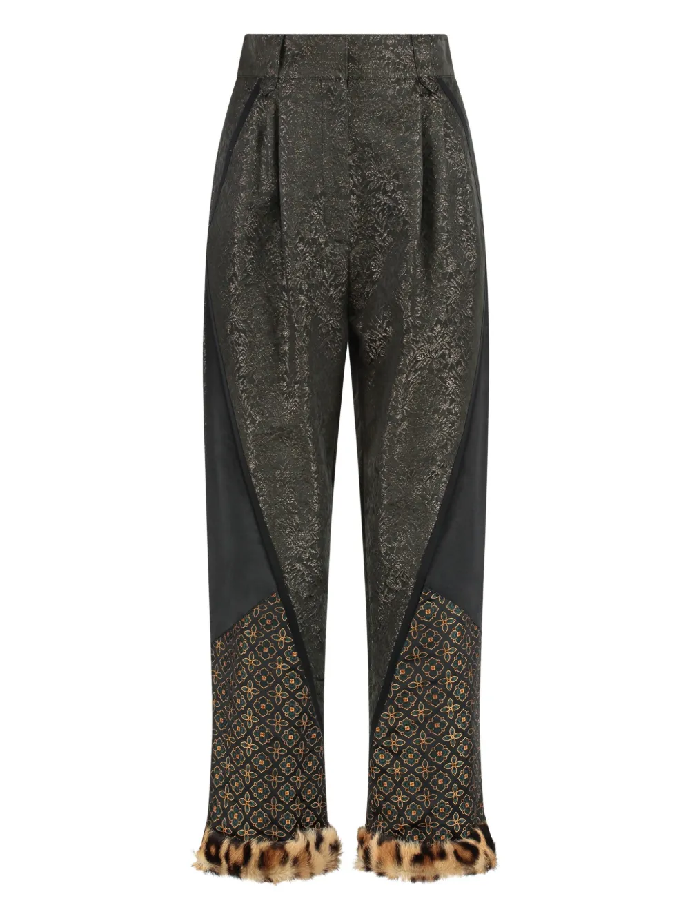 Брюки с узорчатыми манжетами ETRO, зеленый
Брюки с узорчатыми манжетами ETRO, зеленый