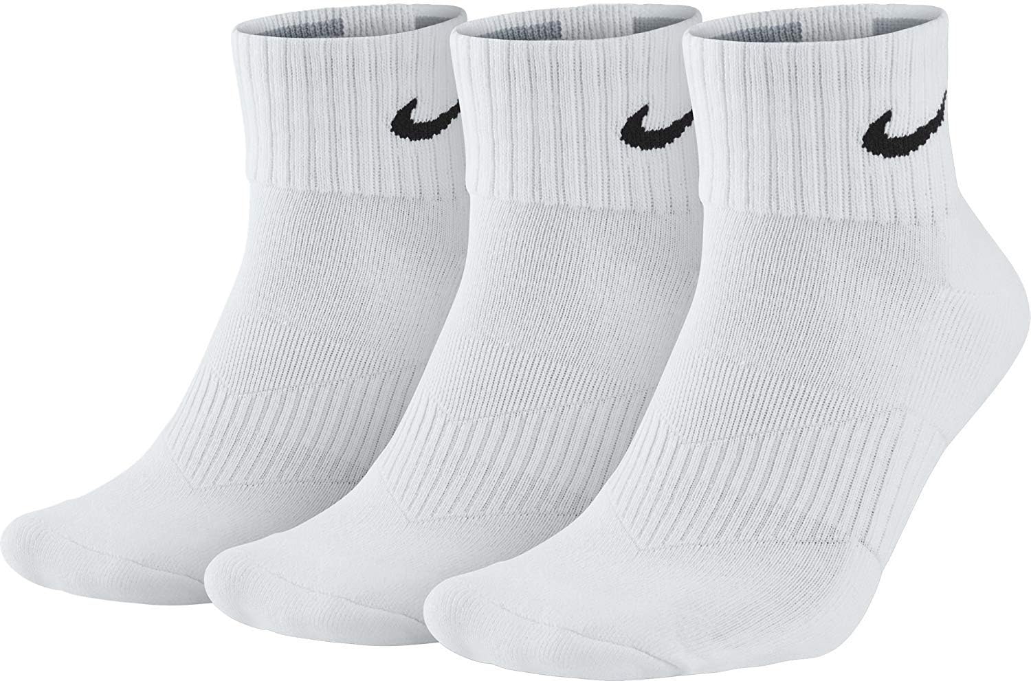 Носки для тренировок Nike Unisex Performance Cushion Quarter, 3 пары, White/Black Grey
Носки для тренировок Nike Unisex Performance Cushion Quarter, 3 пары, White/Black Grey