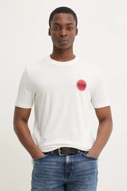 Хлопковая футболка Hugo, белый
Хлопковая футболка Hugo, белый