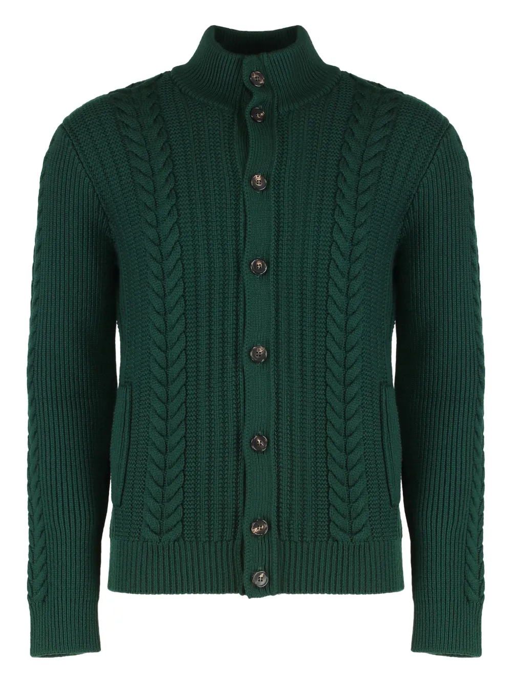 Кардиган из шерсти мериноса с застежкой на пуговицы и накладными карманами Slowear, зеленый
Кардиган из шерсти мериноса с застежкой на пуговицы и накладными карманами Slowear, зеленый