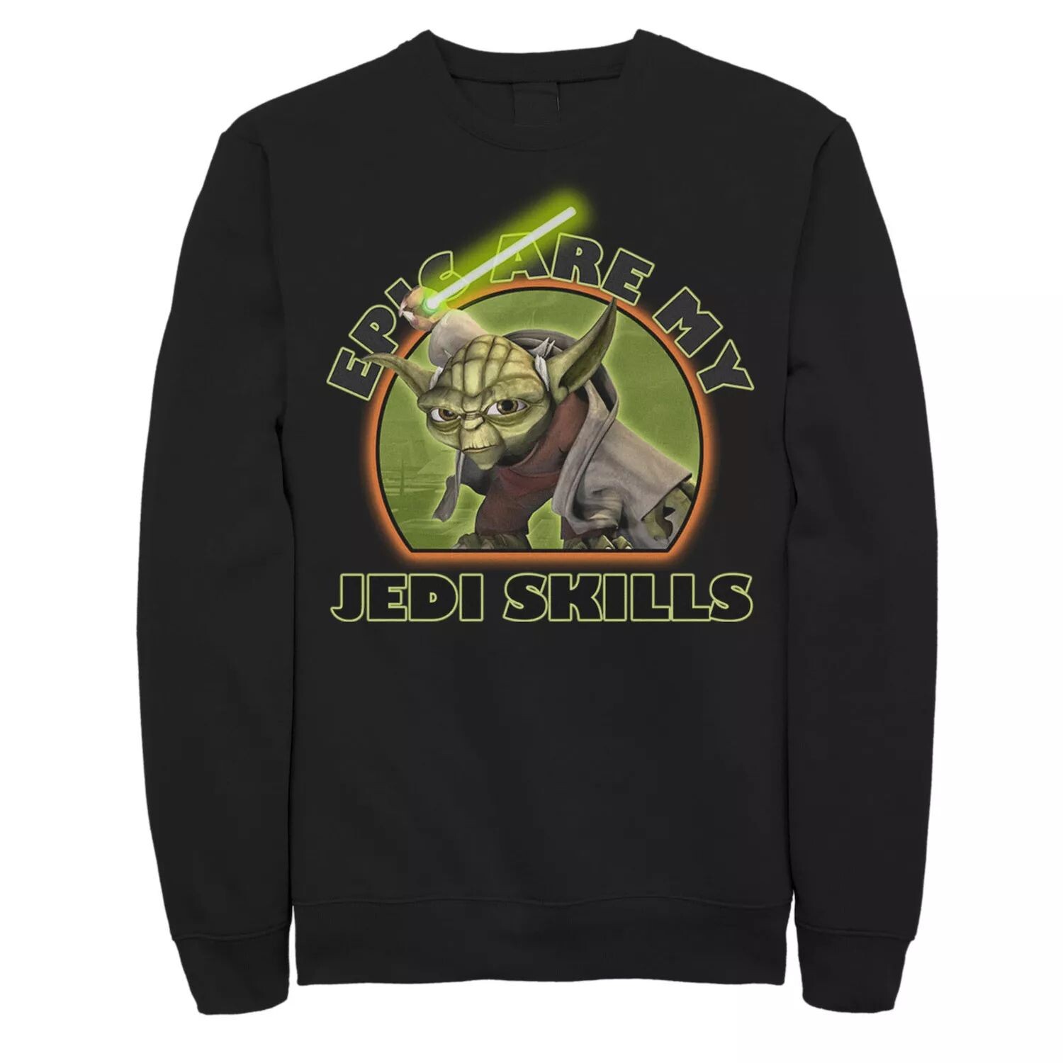Мужской свитшот «Звёздные войны: Войны клонов Йода Эпик — мои навыки джедая» Licensed Character
Мужской свитшот «Звёздные войны: Войны клонов Йода Эпик — мои навыки джедая» Licensed Character