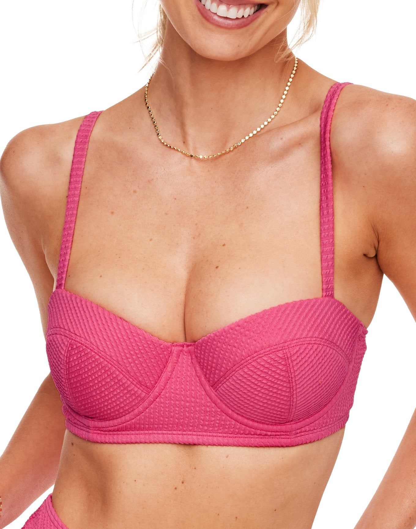 Rachelle Женский купальник бикини-топ Adore Me, розовый 
Rachelle Женский купальник бикини-топ Adore Me, розовый