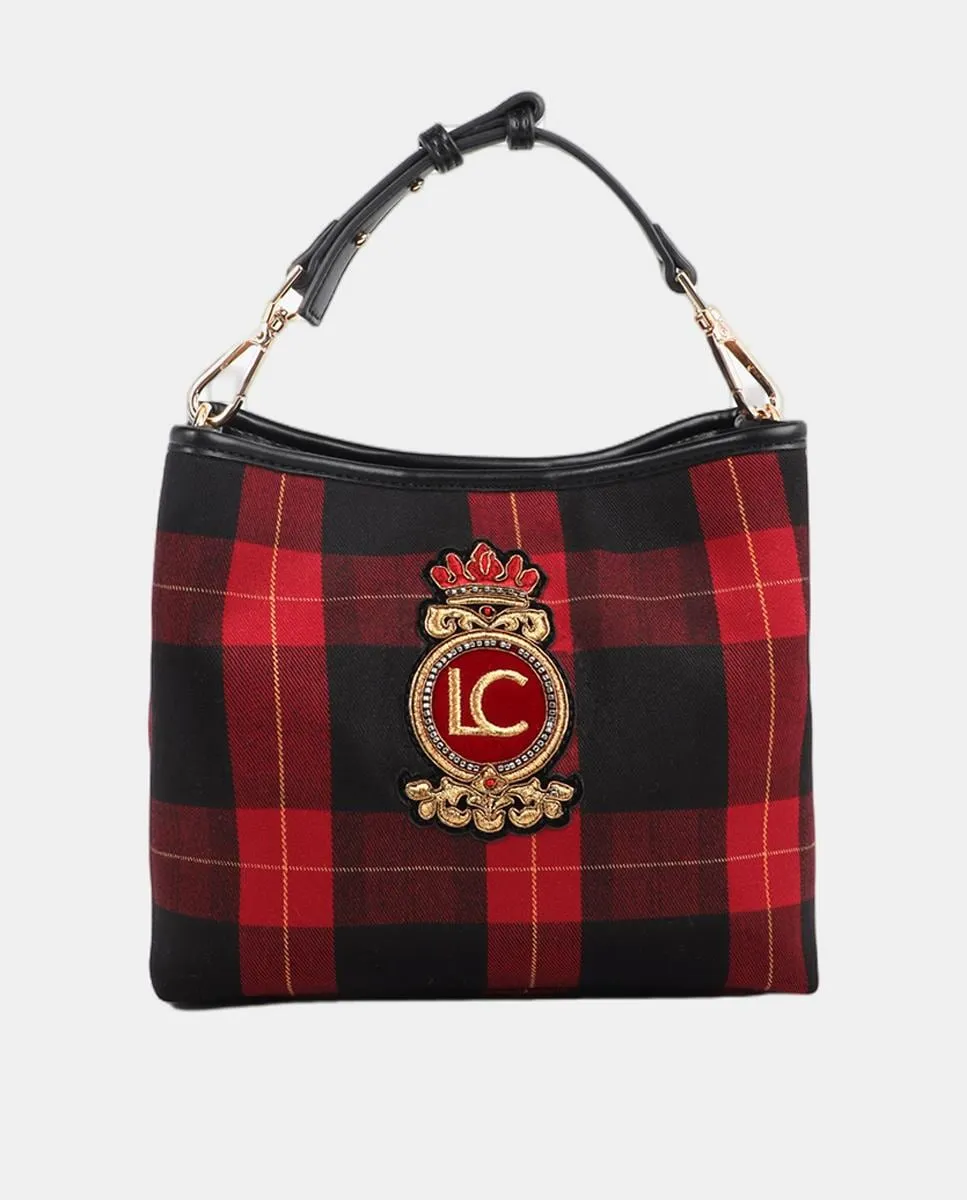 Клетчатая тканевая сумка с нашивкой с гербом Lola Casademunt, красный
Клетчатая тканевая сумка с нашивкой с гербом Lola Casademunt, красный