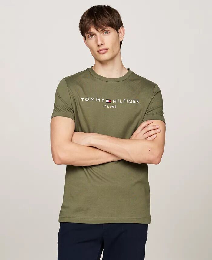 Мужская футболка узкого кроя с круглым вырезом с вышитым логотипом Tommy Hilfiger, серый
Мужская футболка узкого кроя с круглым вырезом с вышитым логотипом Tommy Hilfiger, серый