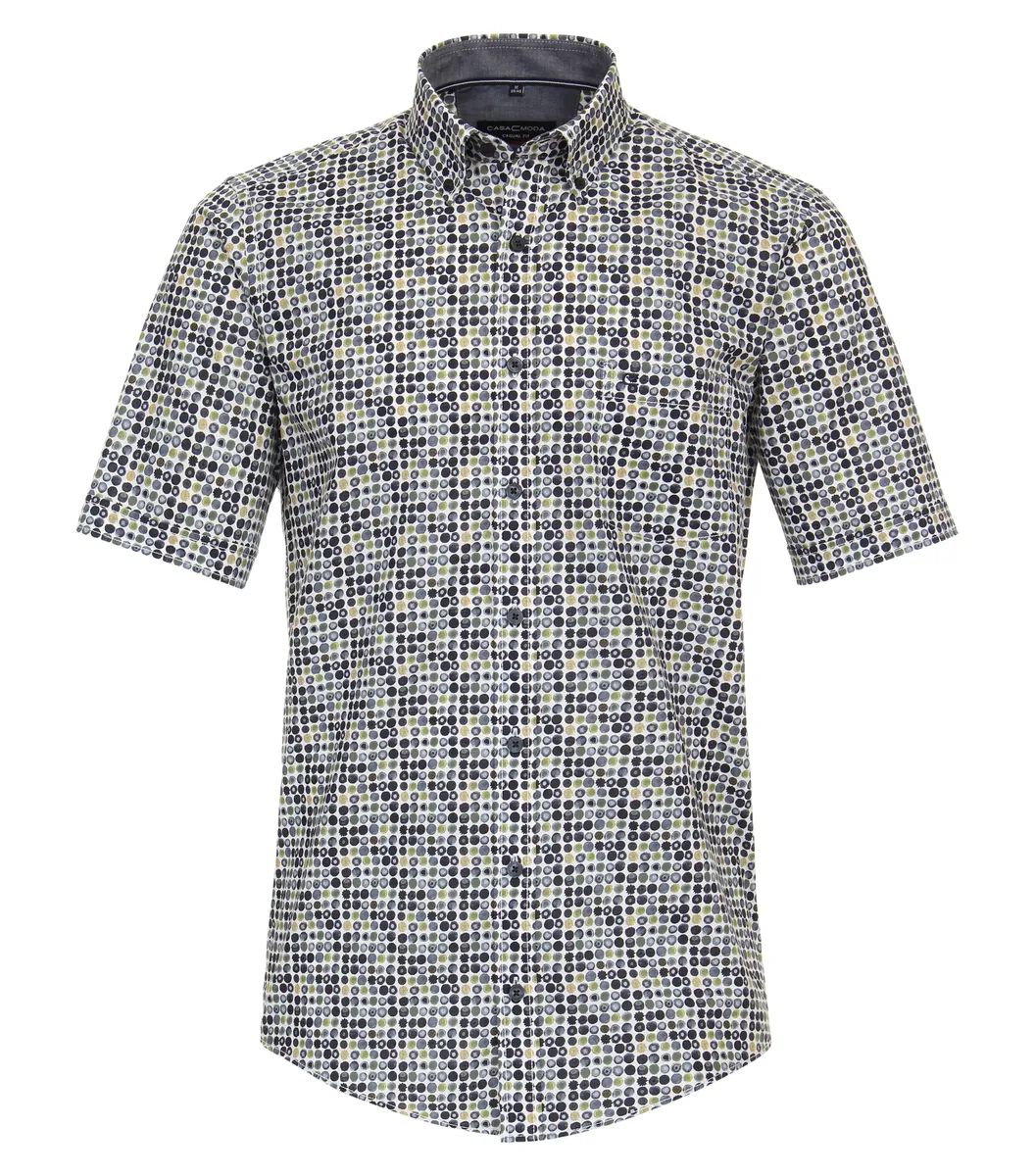 Рубашка CASAMODA с короткими рукавами "Повседневная рубашка CASAMODA с короткими рукавами и принтом ", синий
Рубашка CASAMODA с короткими рукавами "Повседневная рубашка CASAMODA с короткими рукавами и принтом ", синий