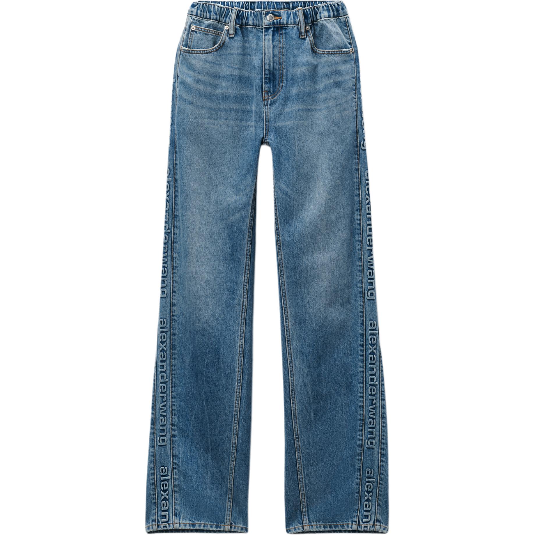 Джинсы-шаровары с логотипом Alexander Wang, темно-синий
Джинсы-шаровары с логотипом Alexander Wang, темно-синий