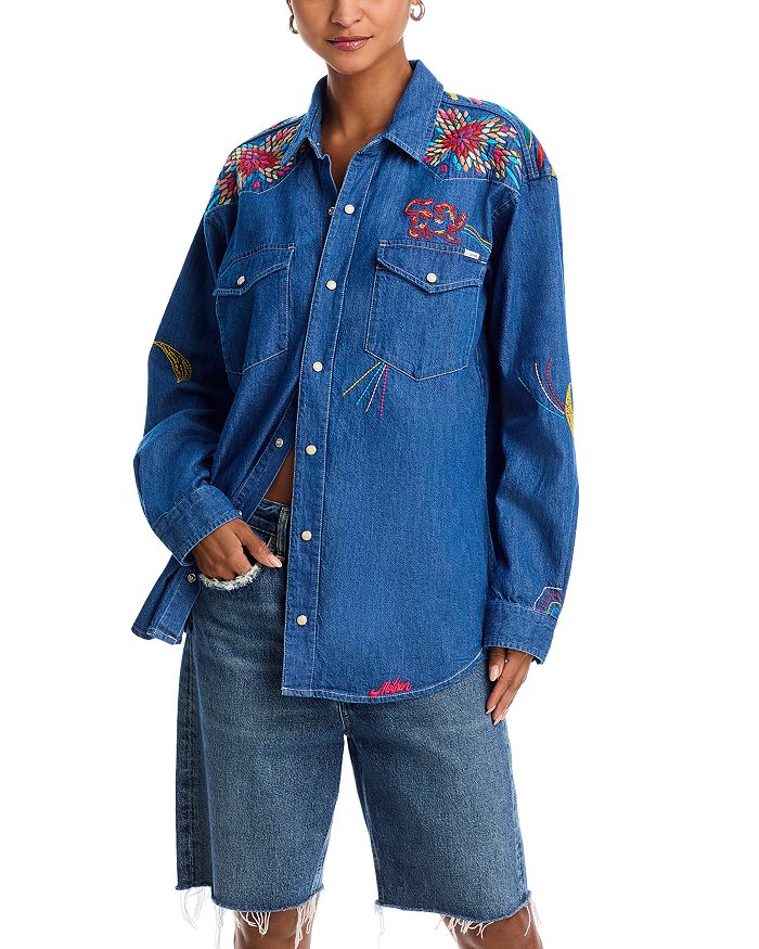 Джинсовая рубашка Exes And Ohs MOTHER, коричневый/бежевый
Джинсовая рубашка Exes And Ohs MOTHER, коричневый/бежевый