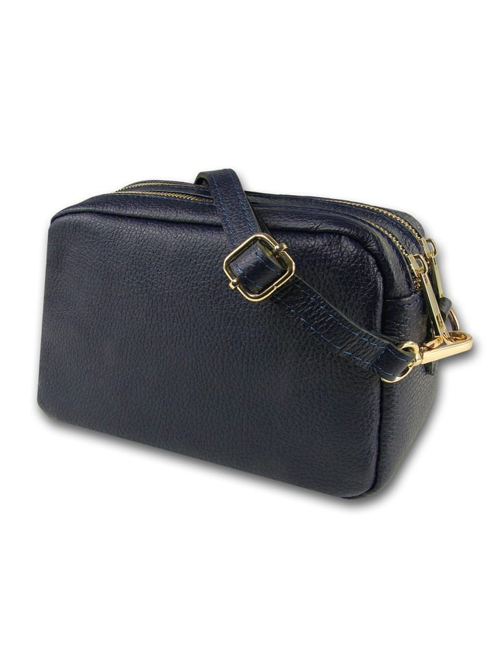 Кожаная сумка через плечо Toscanto, синяя, примерно 22 см Toscanto
Кожаная сумка через плечо Toscanto, синяя, примерно 22 см Toscanto