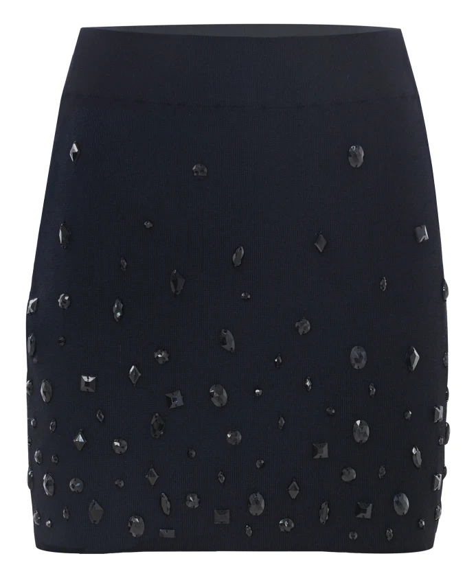 Черная вязаная юбка с пайетками Kocca, черный
Черная вязаная юбка с пайетками Kocca, черный