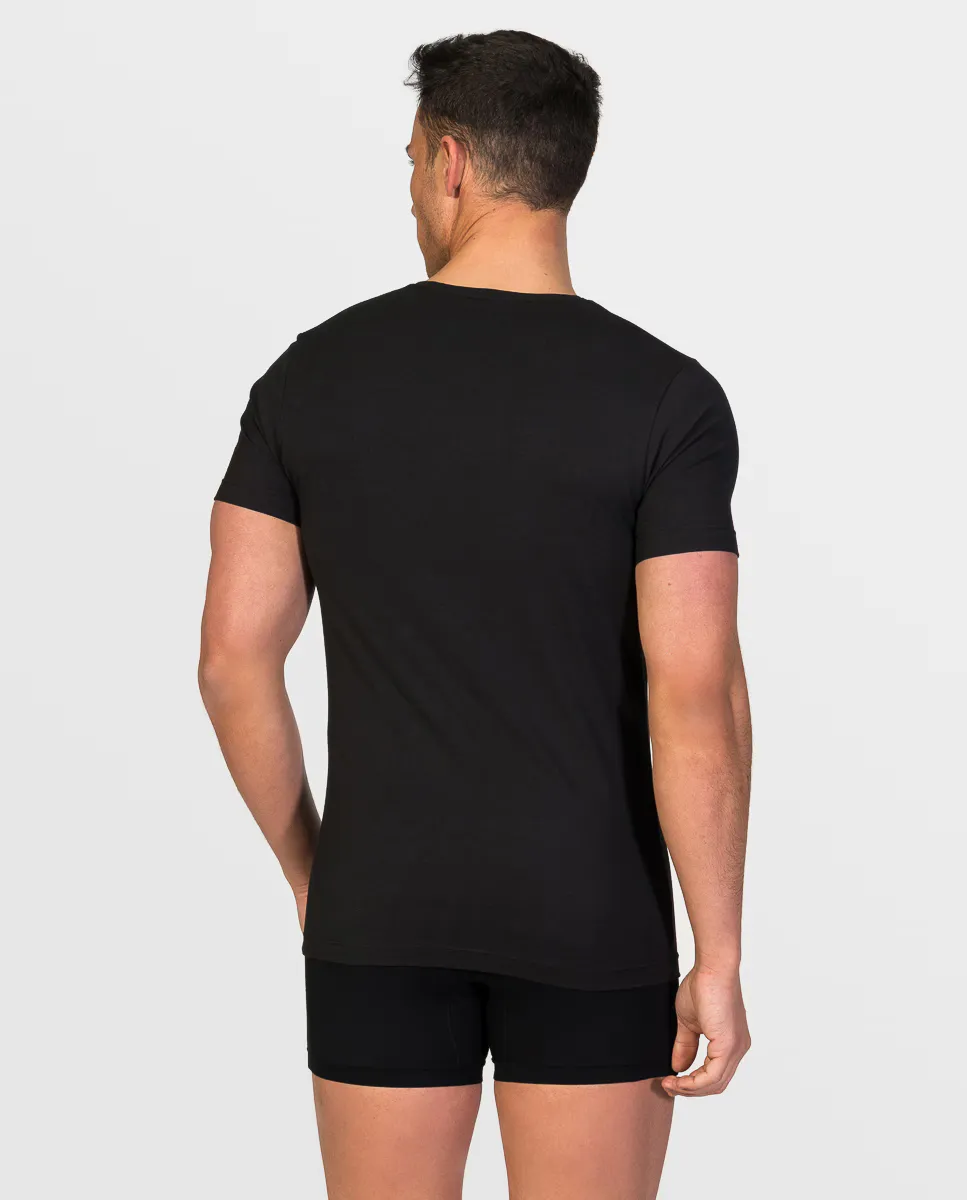 Мужская майка из соевой пряжи с короткими рукавами и круглым вырезом ZD, черный
Мужская майка из соевой пряжи с короткими рукавами и круглым вырезом ZD, черный