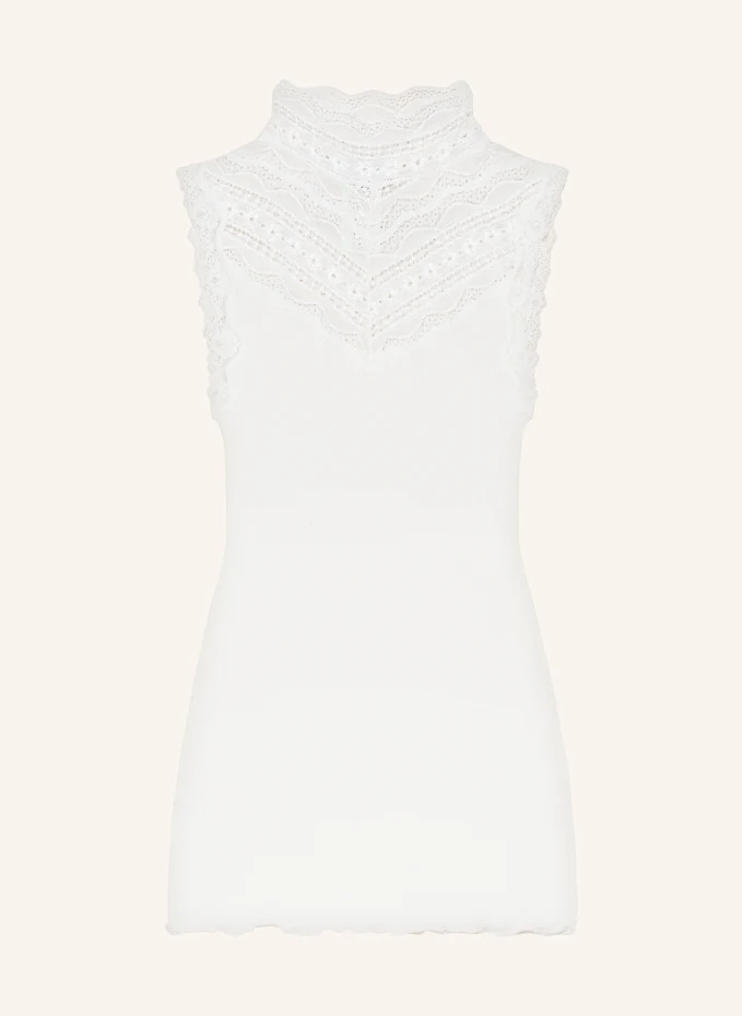 Шелковый топ с кружевом Rosemunde, белый
Шелковый топ с кружевом Rosemunde, белый